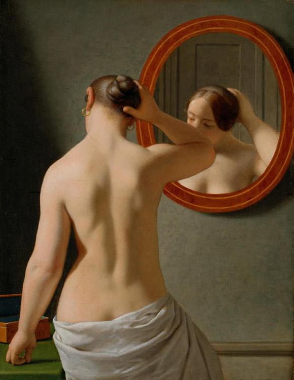 Christoffer Wilhelm Eckersberg Nude (Morning Toilette) (mk09) oil painting image